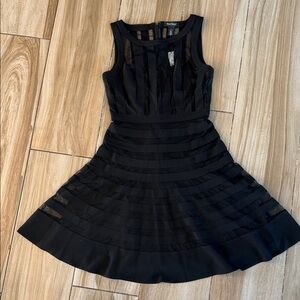 White House Black Market Sleeveless Black Mini Dress